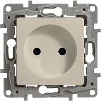 Розетка без заземления без рамки Legrand Etika 1-м. слоновая кость картинка